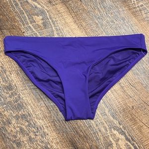 NWT Athleta Clean Medium Bikini Bottom Yacht Blue